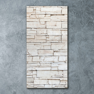 Impresión en metacrilato de alta calidad vertical Muro de piedra
