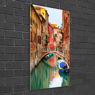Cuadro de metacrilato moderno efecto cristal vertical Venecia, Italia