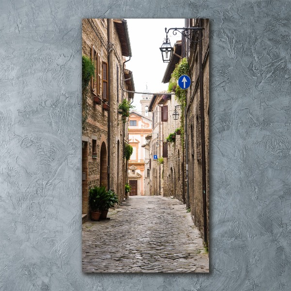 Impresión en metacrilato de alta calidad vertical calles italianas