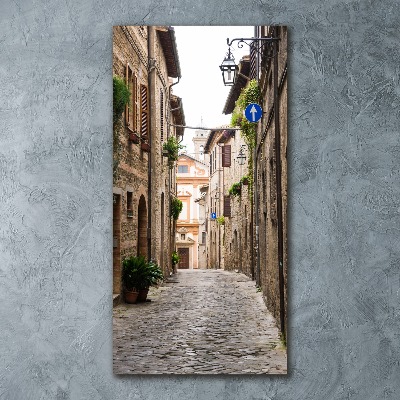 Impresión en metacrilato de alta calidad vertical calles italianas