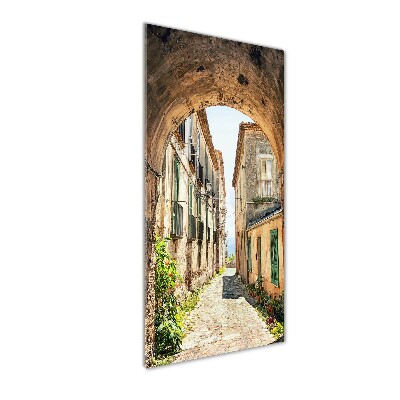 Cuadro de metacrilato vertical calles italianas