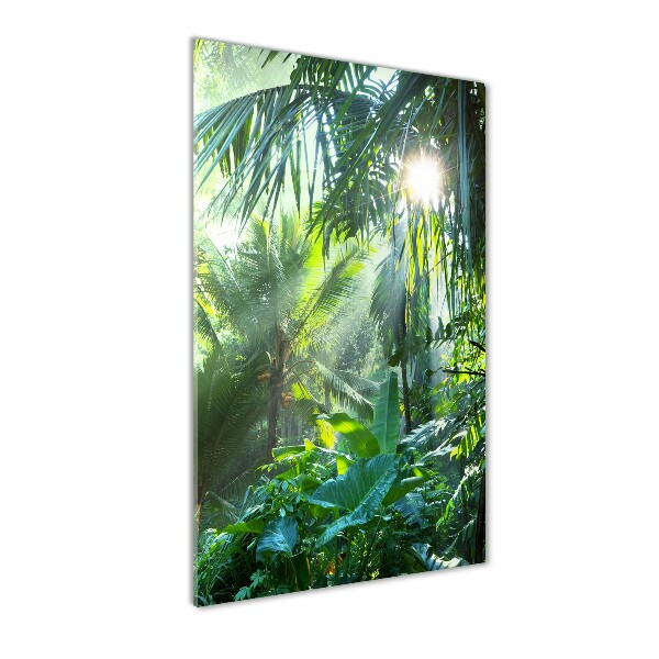 Cuadro decorativo en acrílico brillante vertical Selva