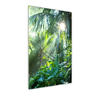 Cuadro decorativo en acrílico brillante vertical Selva