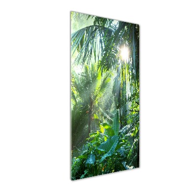 Cuadro decorativo en acrílico brillante vertical Selva
