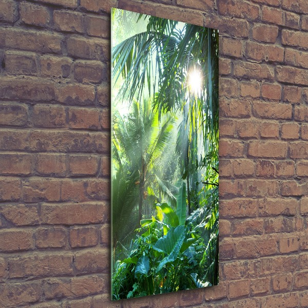 Cuadro decorativo en acrílico brillante vertical Selva