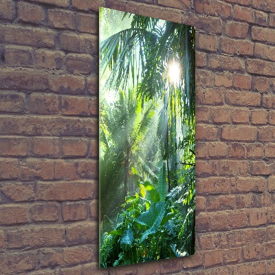 Cuadro decorativo en acrílico brillante vertical Selva