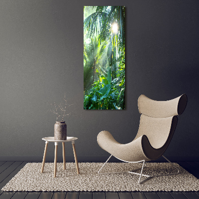 Cuadro decorativo en acrílico brillante vertical Selva