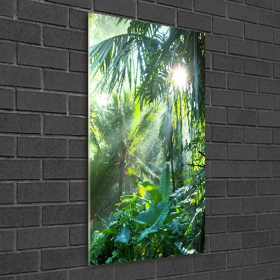 Cuadro decorativo en acrílico brillante vertical Selva