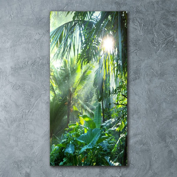 Cuadro decorativo en acrílico brillante vertical Selva