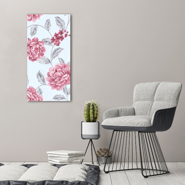 Foto obraz szkło akryl pionowy Piwonie