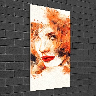 Impresión en metacrilato de alta calidad vertical Mujer abstracta