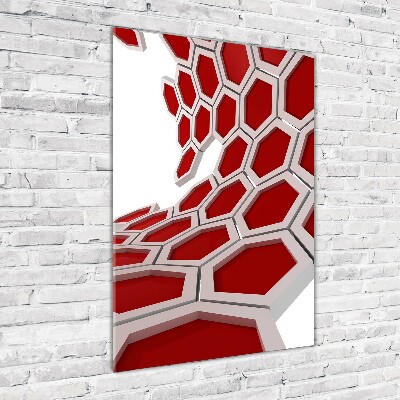 Cuadro de metacrilato vertical Abstracción 3D