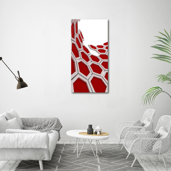 Cuadro de metacrilato vertical Abstracción 3D