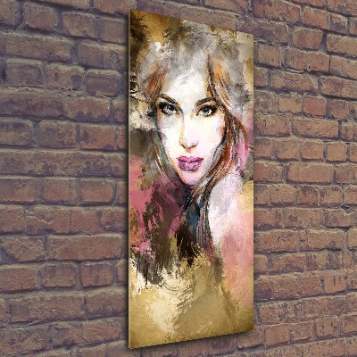 Impresión en metacrilato de alta calidad vertical Mujer abstracta