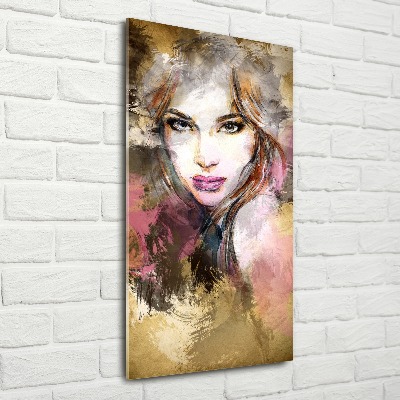 Impresión en metacrilato de alta calidad vertical Mujer abstracta