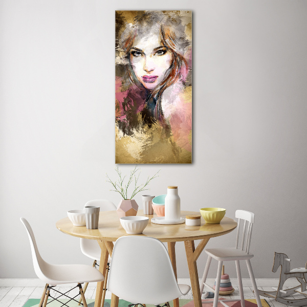 Impresión en metacrilato de alta calidad vertical Mujer abstracta