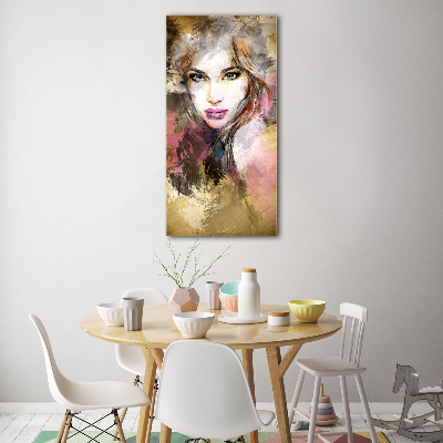 Impresión en metacrilato de alta calidad vertical Mujer abstracta