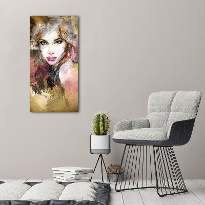 Impresión en metacrilato de alta calidad vertical Mujer abstracta