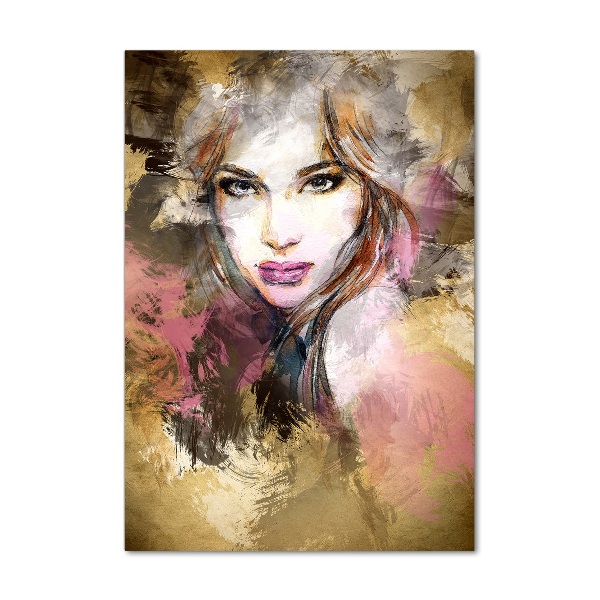 Impresión en metacrilato de alta calidad vertical Mujer abstracta