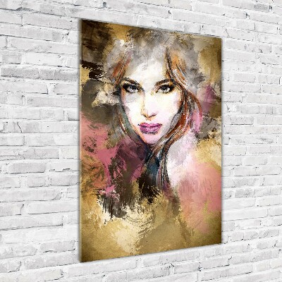 Impresión en metacrilato de alta calidad vertical Mujer abstracta