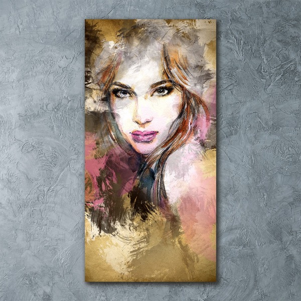 Impresión en metacrilato de alta calidad vertical Mujer abstracta