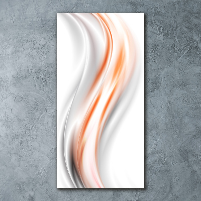 Cuadro decorativo en acrílico brillante vertical Ondas abstractas