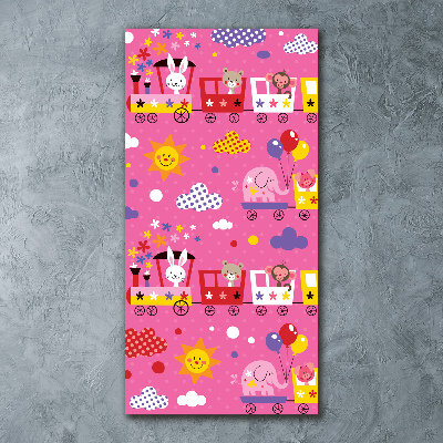 Obraz zdjęcie szkło akryl pionowy Wesoły pociąg