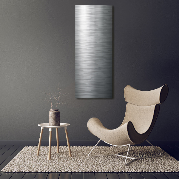 Cuadro decorativo en acrílico brillante vertical Fondo de metal