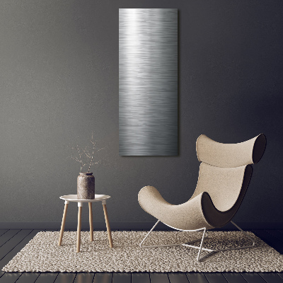 Cuadro decorativo en acrílico brillante vertical Fondo de metal