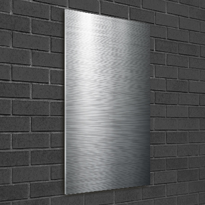 Cuadro decorativo en acrílico brillante vertical Fondo de metal