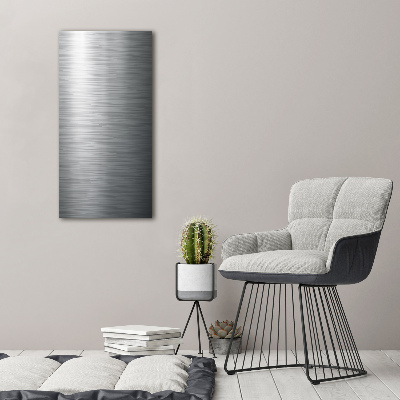 Cuadro decorativo en acrílico brillante vertical Fondo de metal