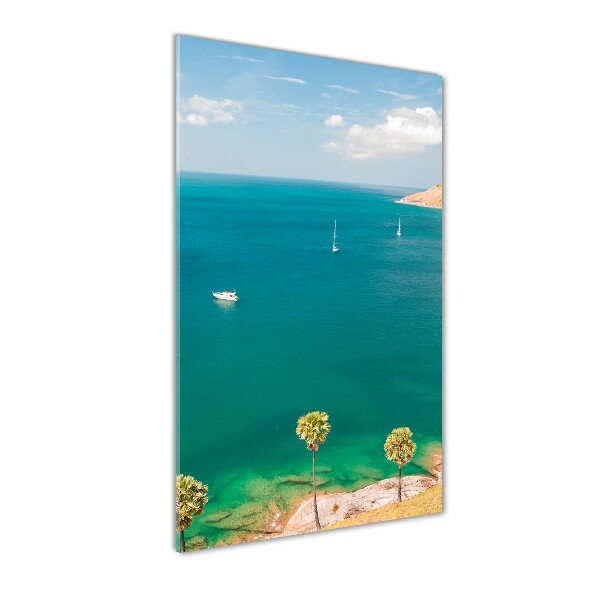 Cuadro de metacrilato moderno efecto cristal vertical Yates en Tailandia