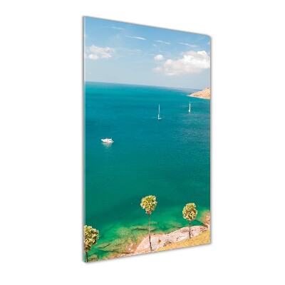 Cuadro de metacrilato moderno efecto cristal vertical Yates en Tailandia