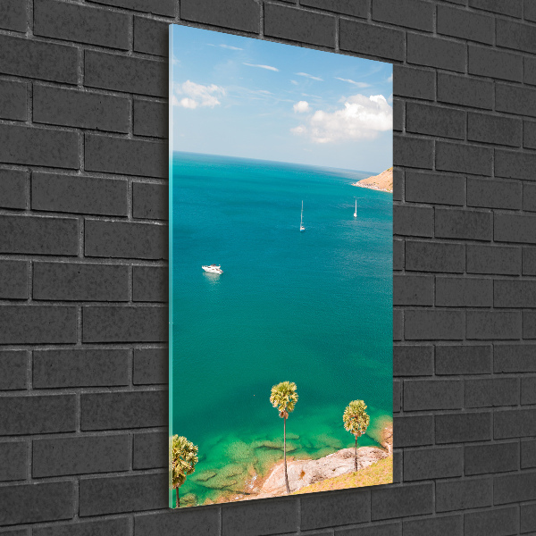 Cuadro de metacrilato moderno efecto cristal vertical Yates en Tailandia