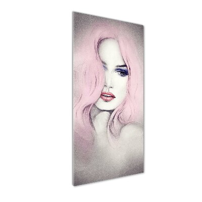 Cuadro decorativo en acrílico brillante vertical Mujer abstracta