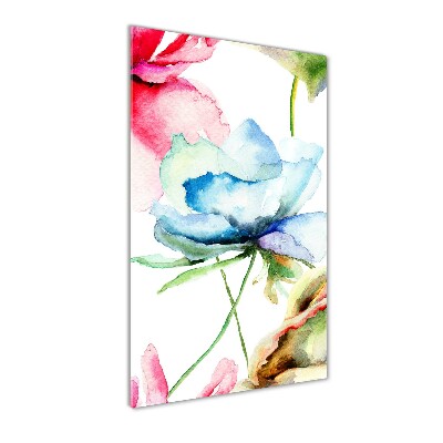 Impresión en metacrilato de alta calidad vertical Amapolas