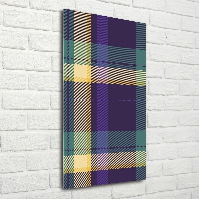 Cuadro de metacrilato vertical Textura a cuadros