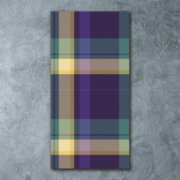 Cuadro de metacrilato vertical Textura a cuadros