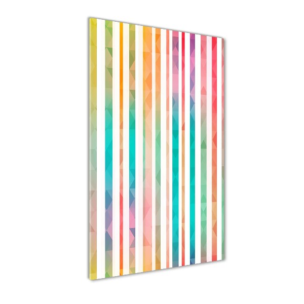 Cuadro de metacrilato vertical Rayas de colores