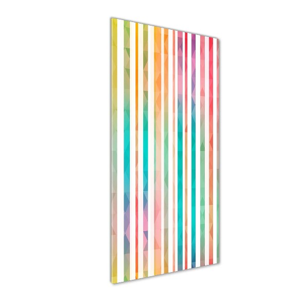 Cuadro de metacrilato vertical Rayas de colores