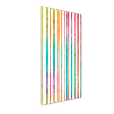 Cuadro de metacrilato vertical Rayas de colores