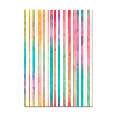 Cuadro de metacrilato vertical Rayas de colores