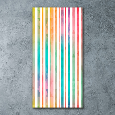 Cuadro de metacrilato vertical Rayas de colores