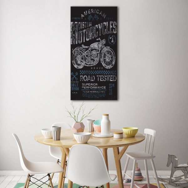 Cuadro decorativo en acrílico brillante vertical Automotor