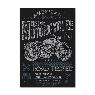 Cuadro decorativo en acrílico brillante vertical Automotor