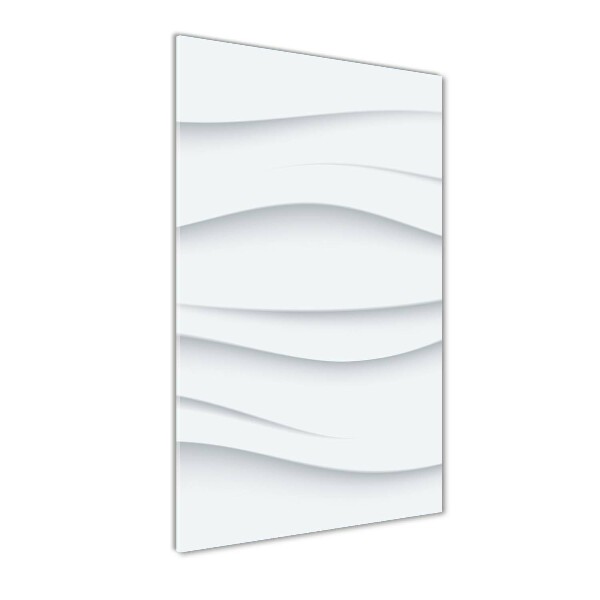 Cuadro decorativo en acrílico brillante vertical Ondas abstractas