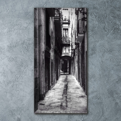 Cuadro decorativo en acrílico brillante vertical Barcelona, ​​España