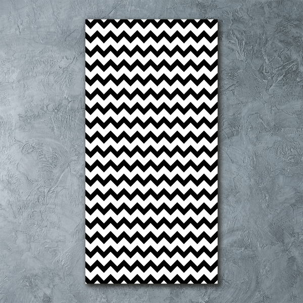 Impresión en metacrilato de alta calidad vertical Zigzags