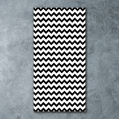 Impresión en metacrilato de alta calidad vertical Zigzags