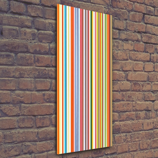 Impresión en metacrilato de alta calidad vertical Rayas de colores